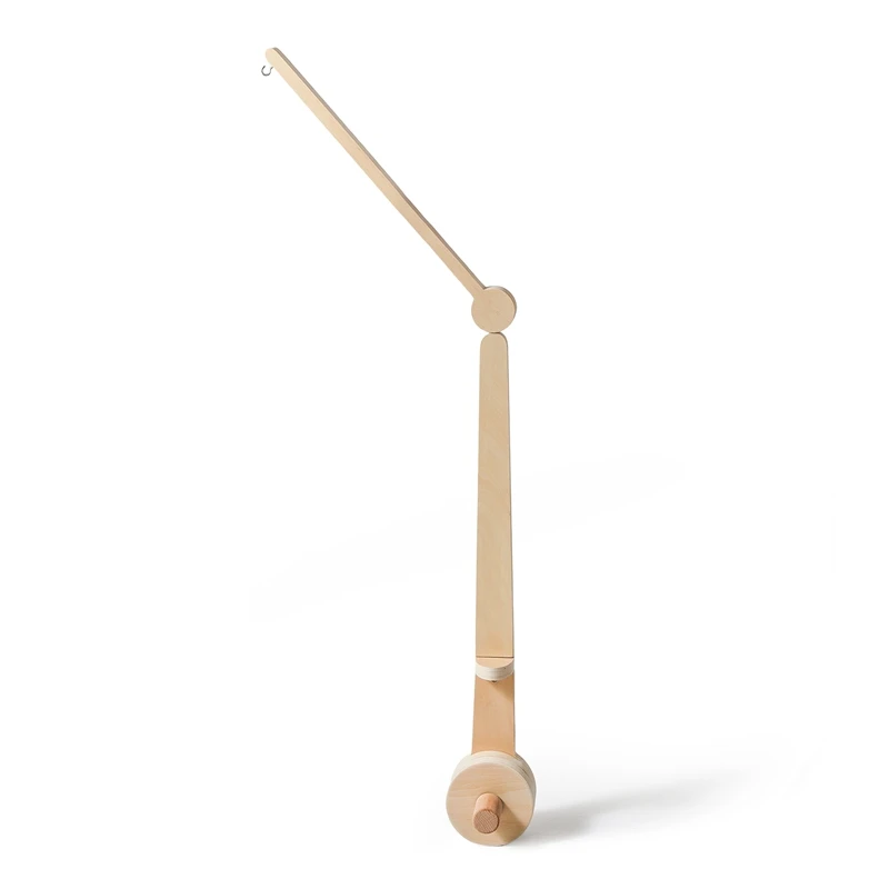 Soporte de campana de madera para bebé de 0 a 12 meses, soporte de campana para cama, móvil de madera, campana para cama de ganchillo para recién nacido, juguetes colgantes, sonajero para bebé