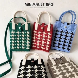 Mini Mobile Strick -Tasche, vielseitige und kleine Umhängetasche, tragbare Messenger -Tasche, koreanische Version, neue Mode 10 Hauptverkaufstasche Croche - №10