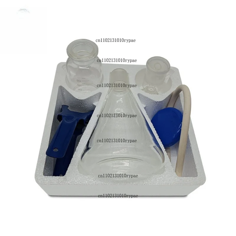 All-glass microporous membrane water sample filter and vacuum filtration device