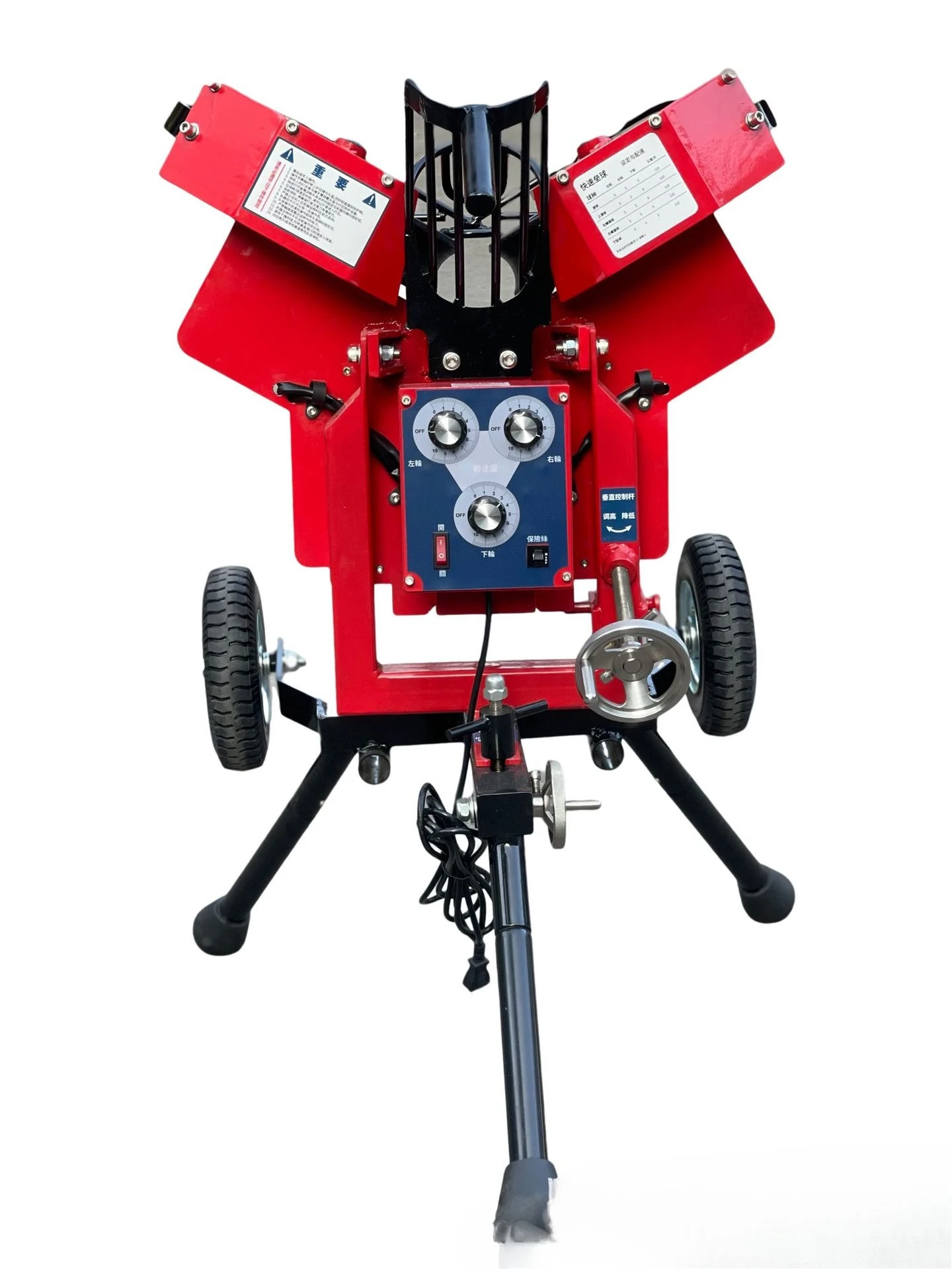 ZH-007B Macchina per servire softball a tre rotondi Macchina per lanciare softball Lanciatore softball Attrezzatura per colpire la pratica professionale