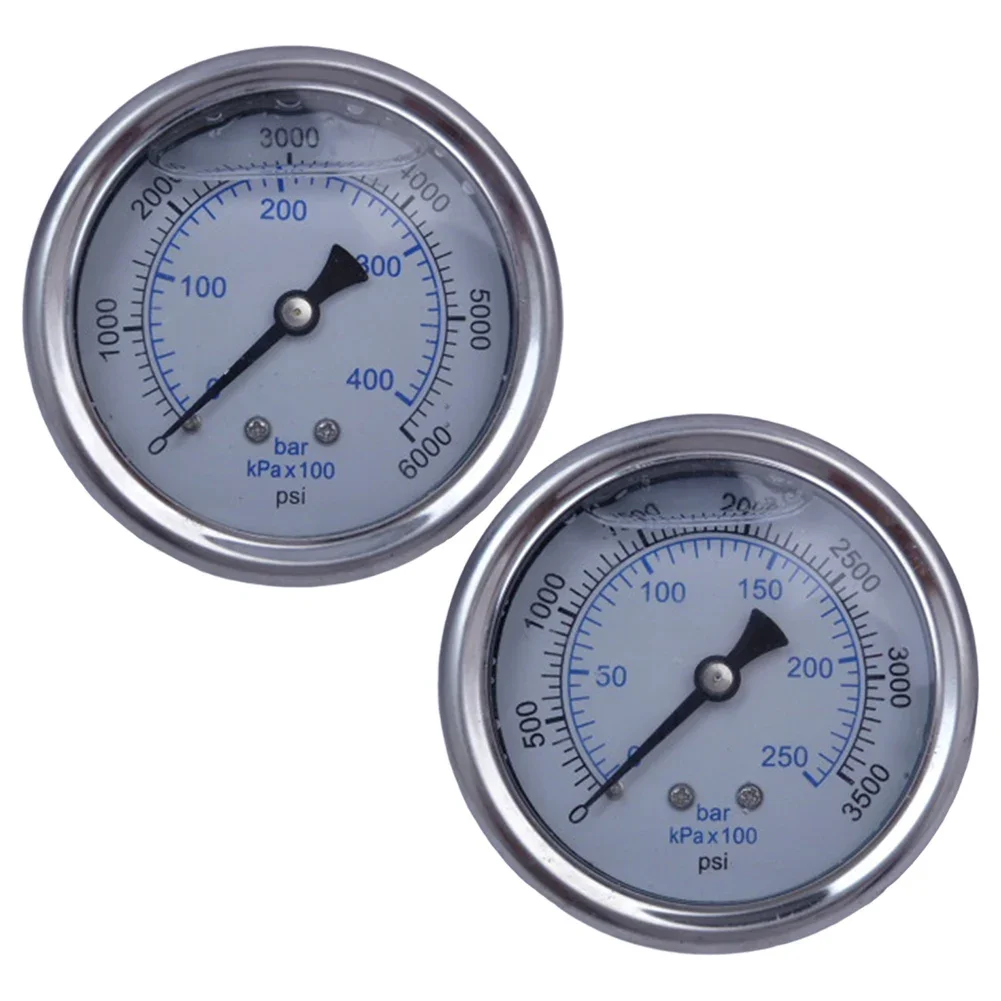 

1PCS Pressure Gauge For Pressure Washers FOR M14 Quick Connectors Dual Dial Design For Precision Measurement Power Tool Parts