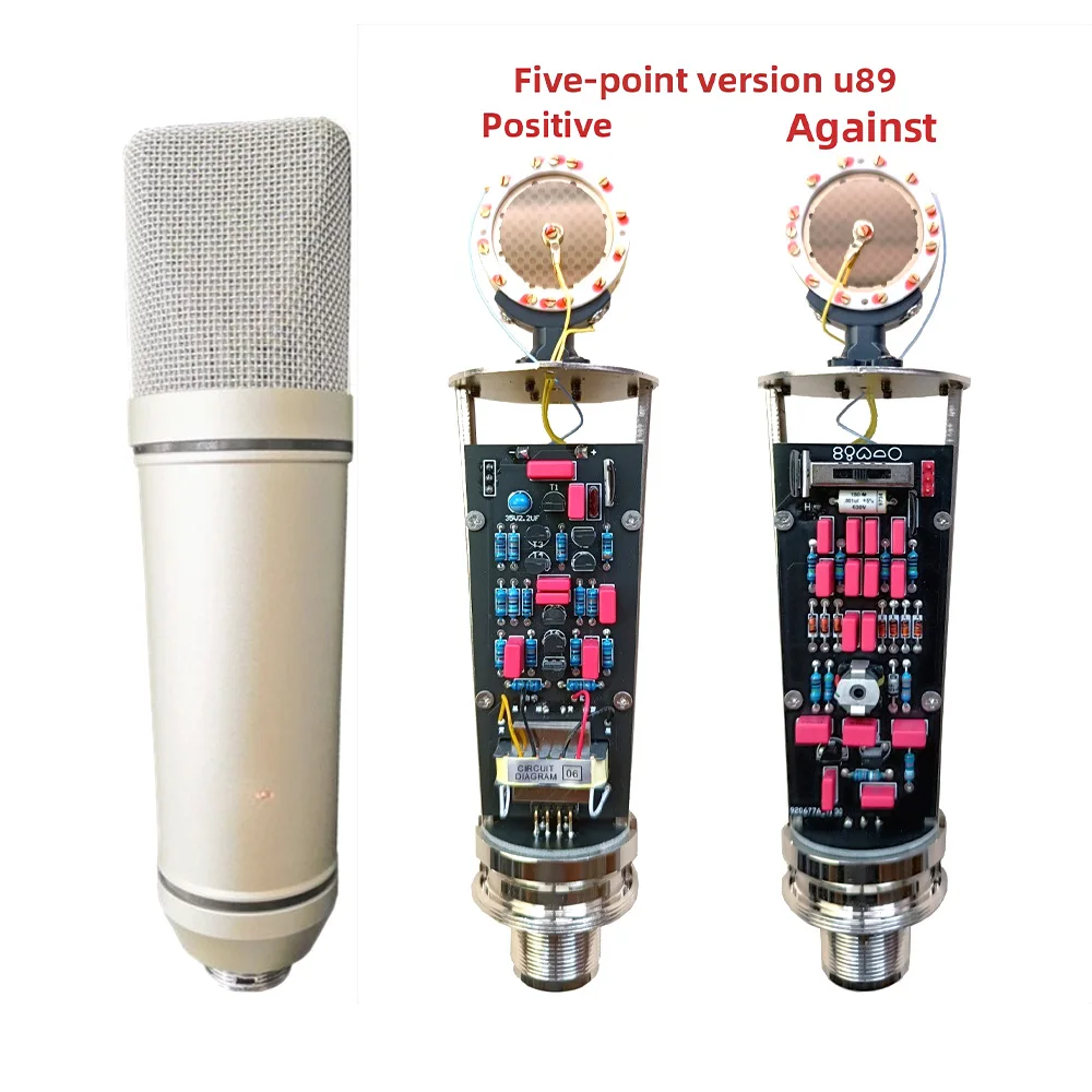 

New Classic high-quality DIY-U89 condenser microphone, 5 directions, used for professional recording/singing