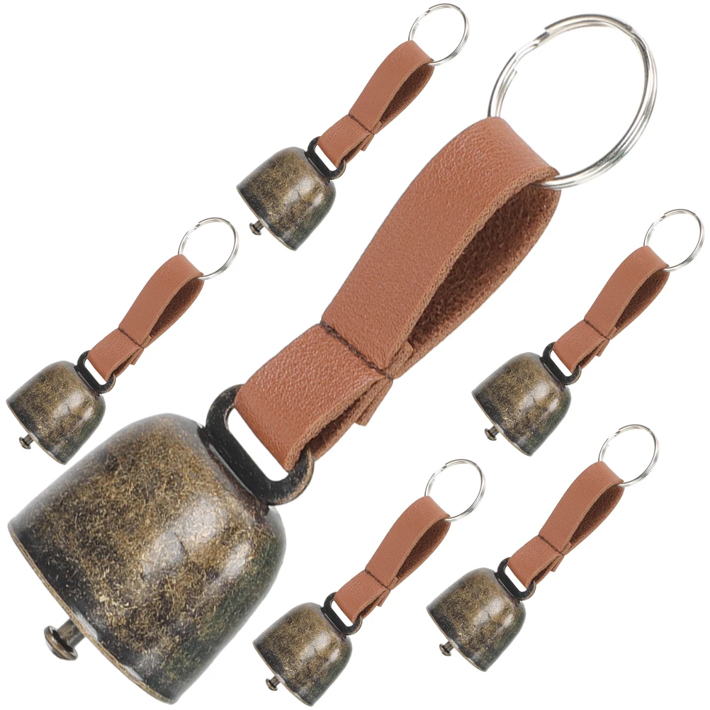 

6 Pcs Bear Avoiding Bells for Dogs Pet Brass Hanging Neck Anti Lost Loud Outdoor Camping Warning Bell Supplies Pet Tag
