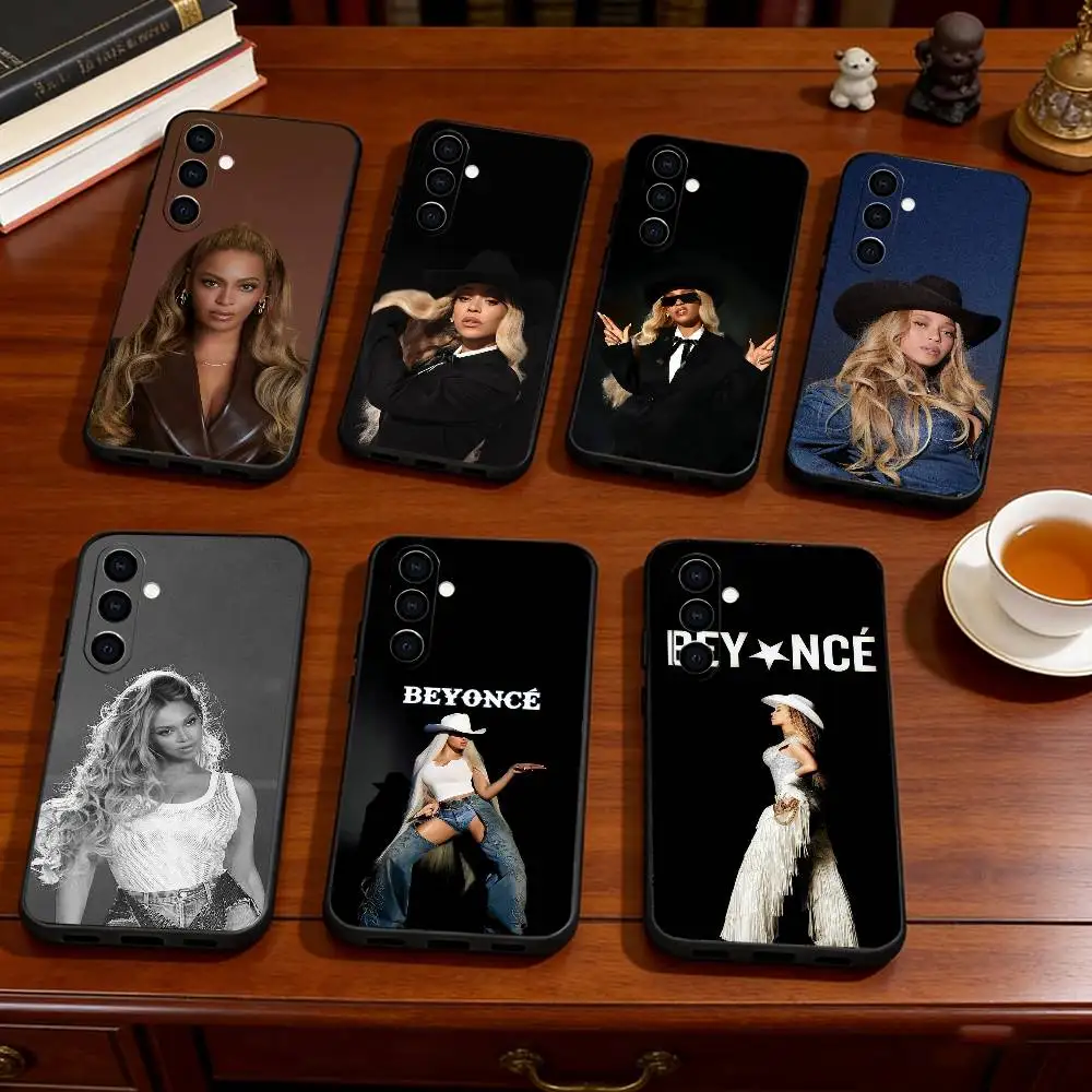 Singer B-BeyoncE Phone Case For Samsung Galaxy A73,A72,A71,A70,A53,A52,A51,Others Soft Black Cover