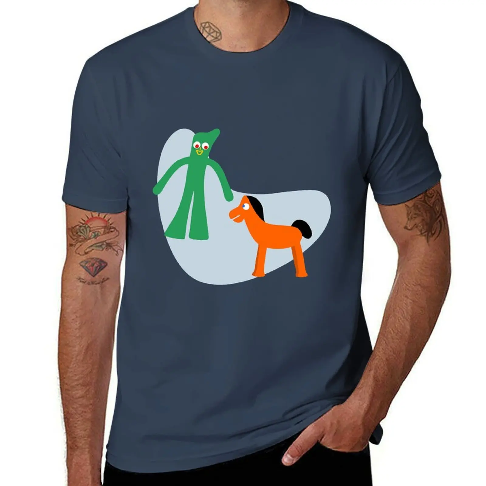

Spinal Tap - Nigel Tufnel - Gumby Shirt T-Shirt Simple Casual Short Sleeve Cotton T-Shirt