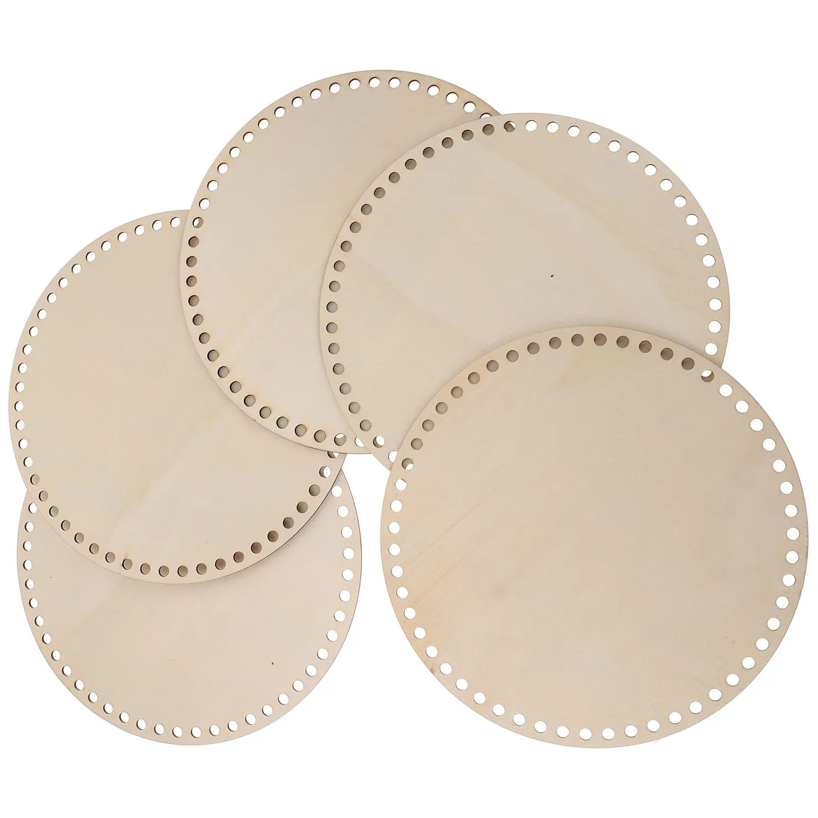 5pcs Wooden Crochet Bag Bottom Bases – DIY Handbag & Purse Shaping Pads for Weaving Craft, Premium Quality - view 6