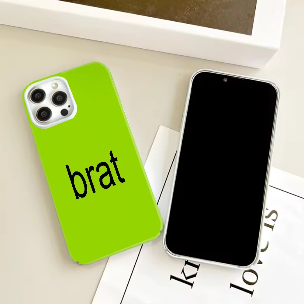 

British singer C-Charli XCX phone case FUNDA For iPhone 16 15 14 13 12 11 Plus Pro Max Mini Large Hole Matching Film Covers