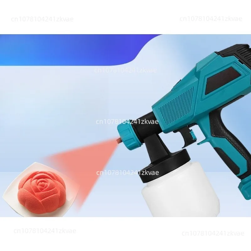 Handheld new sandblasting machine baking starry sky French pastry birthday cake chocolate shape