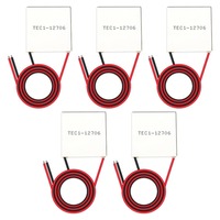 5-10PCS TEC1-12706 Heatsink Thermoelectric Cooler 12V 5.8A Peltier Elemente Module 40x40MM for Cooling for Power Generation