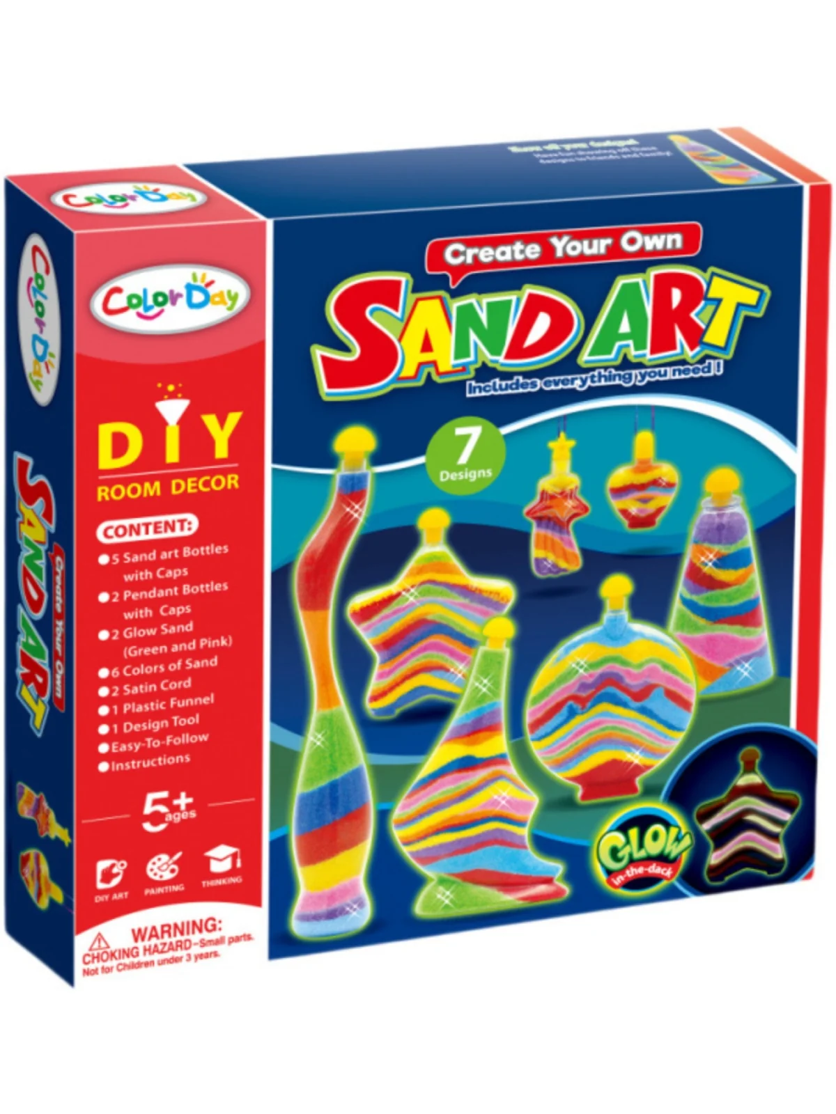 

Светящаяся бутылка для песка «сделай сам», креативная детская игрушка ручной работы с струящимся песком, дисплей, ночник, трансграничная акунальная игрушка