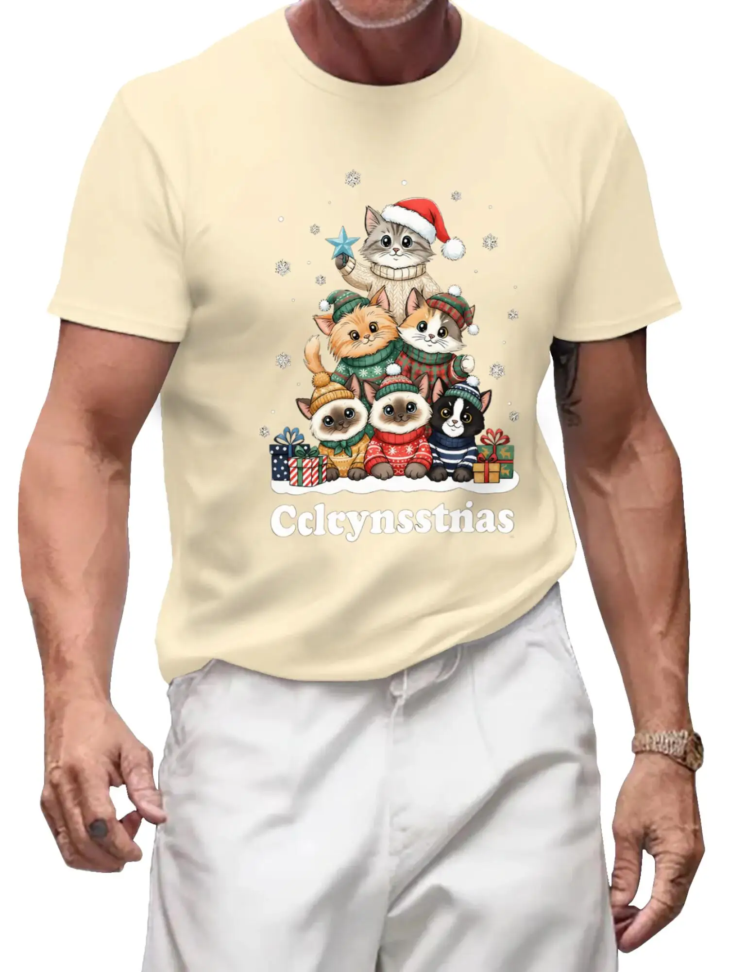 Meowy Christmas Shirt, Merry Christmas Cat Tree Shirt, Meowy Catmas Sweatshirt, Cat Lover Gift, Christmas Animals Tshirt