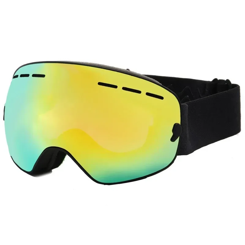 Best Quality Ski Eye Protection Googles Anti Fog Mirrored Lens Magnetic Snowboard Snow Glasses Ladies Ski Goggles