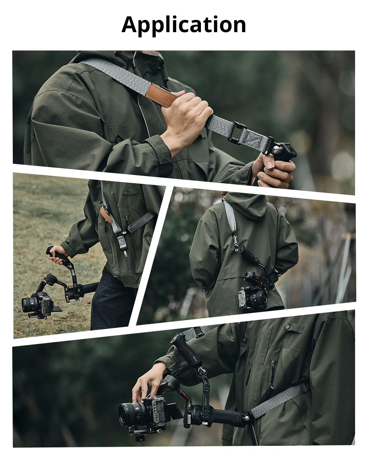 SmallRig-Sangle initiée de réduction de poids, compatible avec la poignée Sling, ceinture de cardan DJI RS4, RS3 Pro, RS4Pro 4118, RS3 RS2