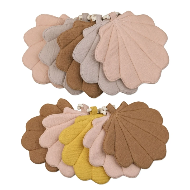 

5-in-1 Lovely Seashells Shaped Bunting Flags Wall Hanging Decor Party Decoration Drop shipping