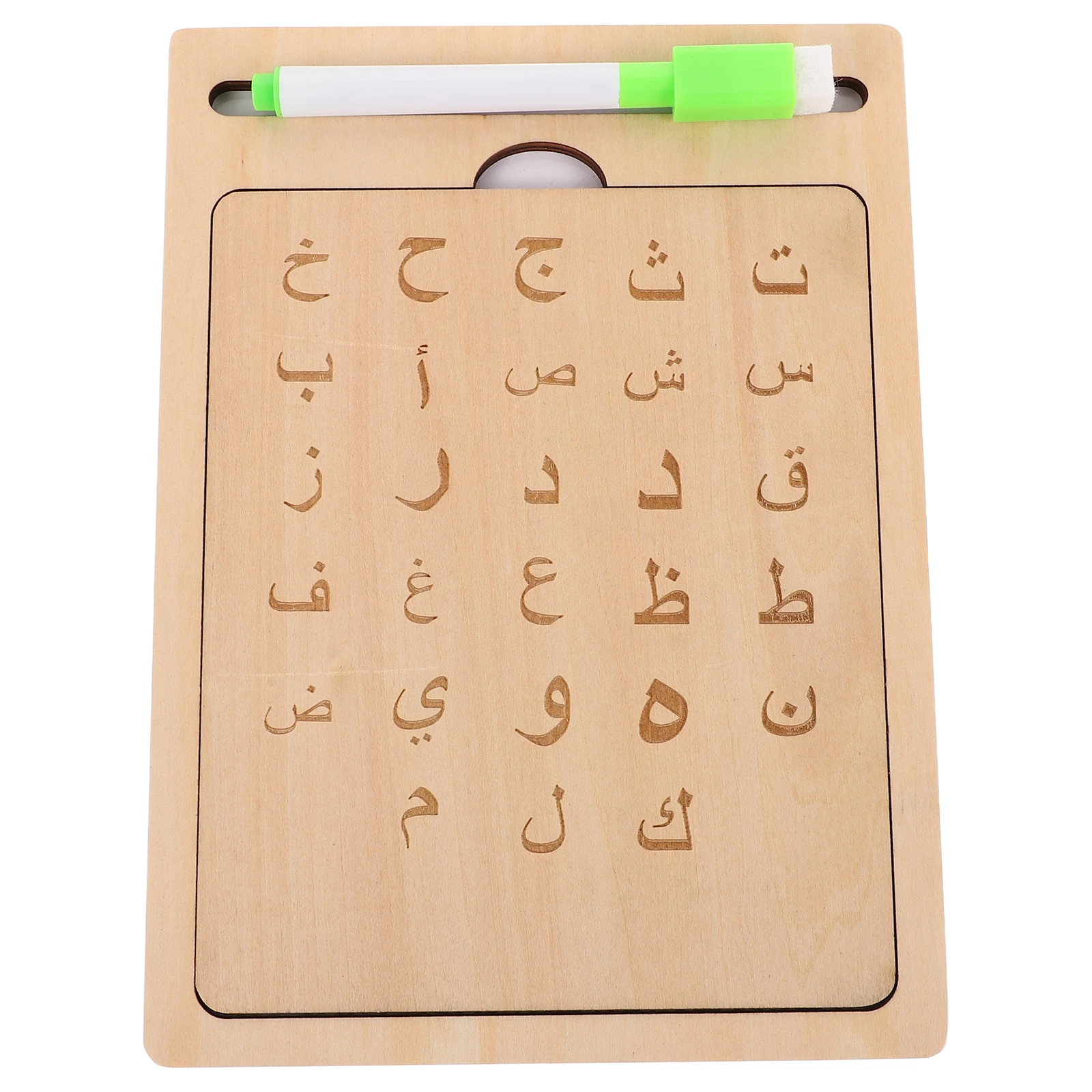 

1 set Arabic Writing Pad Tracing Board Educational Toy Learning Tool Wooden Alphabet Aids Puzzle Sudoku