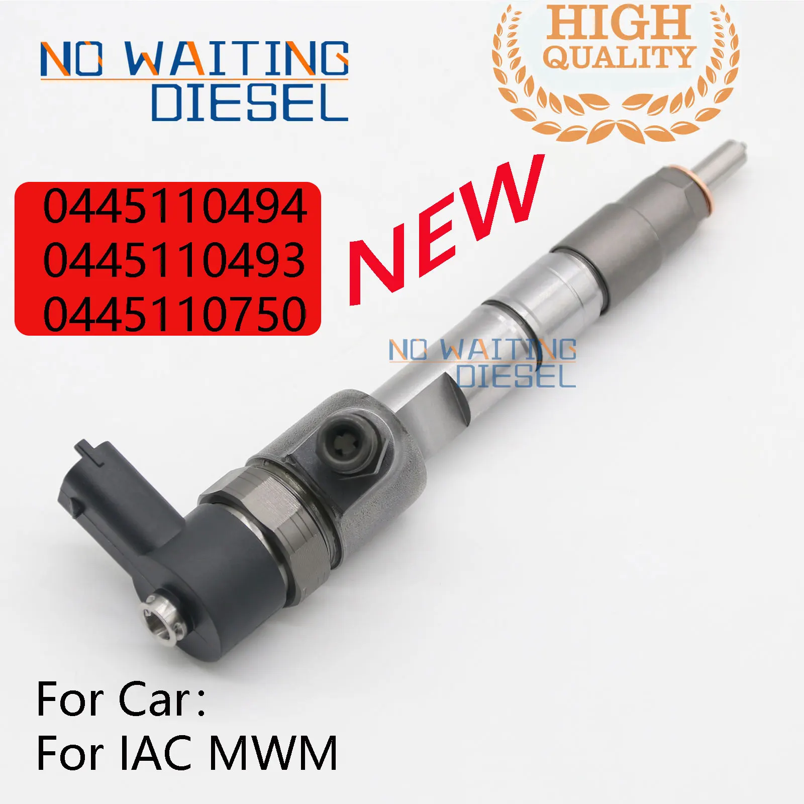 

0445110494 0445110493 0445110750 Fuel Injector Assembly 0 445 110 493 Common Rail Injector 0 445 110 494 For JAC