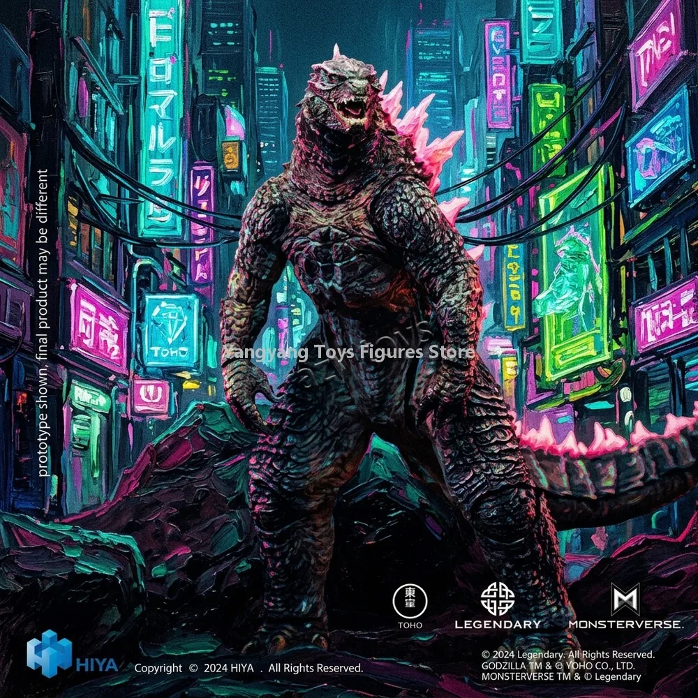HIYA Godzilla x Kong : Le Nouvel Empire Godzilla Evolved Pink Backed Action Figure Modèle de figurine en stock
