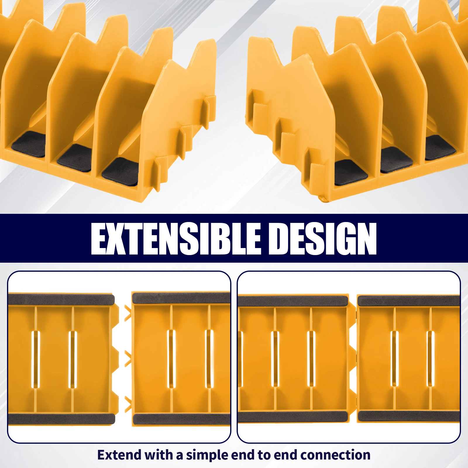 Rack organizador de alicates com base de borracha antiderrapante, mantém alicates organizados na gaveta de ferramentas, pacote com 2, design extensível