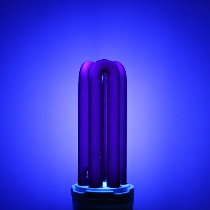 Ac220v 15-40w lâmpada uv ultravioleta fluorescente espiral luz lâmpada de poupança energia solar detector falsificado armadilha inseto