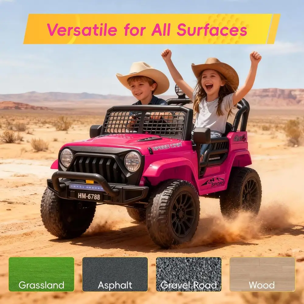 Samochód elektryczny dla dzieci 24V, zabawki do jazdy, autka dla dzieci z 3-stopniową regulacją prędkości, Bluetooth, pilot dla rodziców, Spry