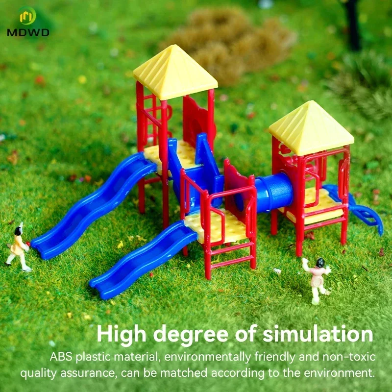 Zestaw do samodzielnego montażu modelu kontenerów w skali HO dla dzieci, idealny do przedszkola, jako elementy do budowania zjeżdżalni i placów zabaw.