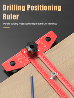 Export Type Marking T-shaped Ruler Aluminum Alloy Multifunctional Woodworking Special Combination Adjustable Angle Ruler