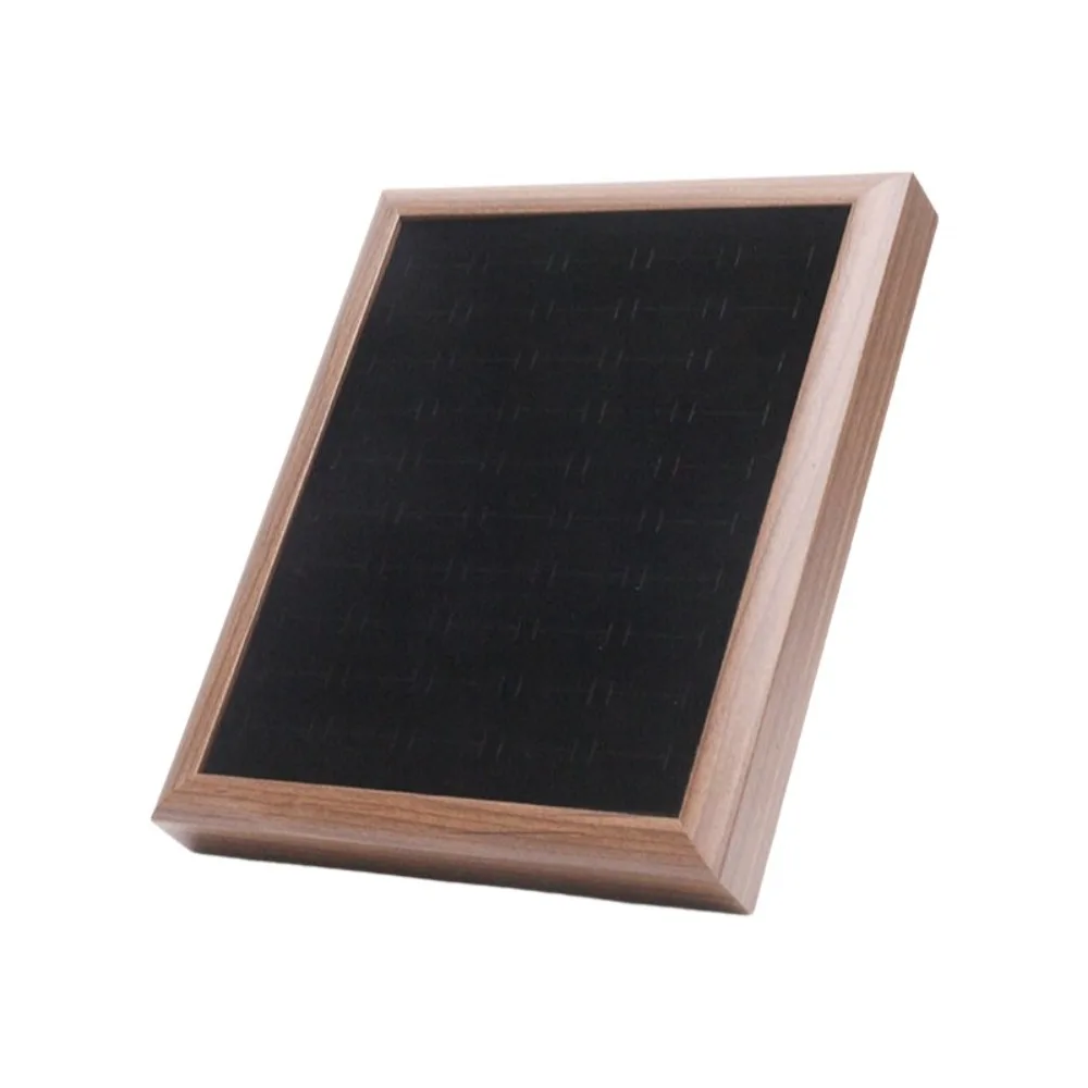 

Elegant Fashion Jewelry Trays Velvet Leather Large Capacity 50 Slot Rings Display Holder Organizer Decoration