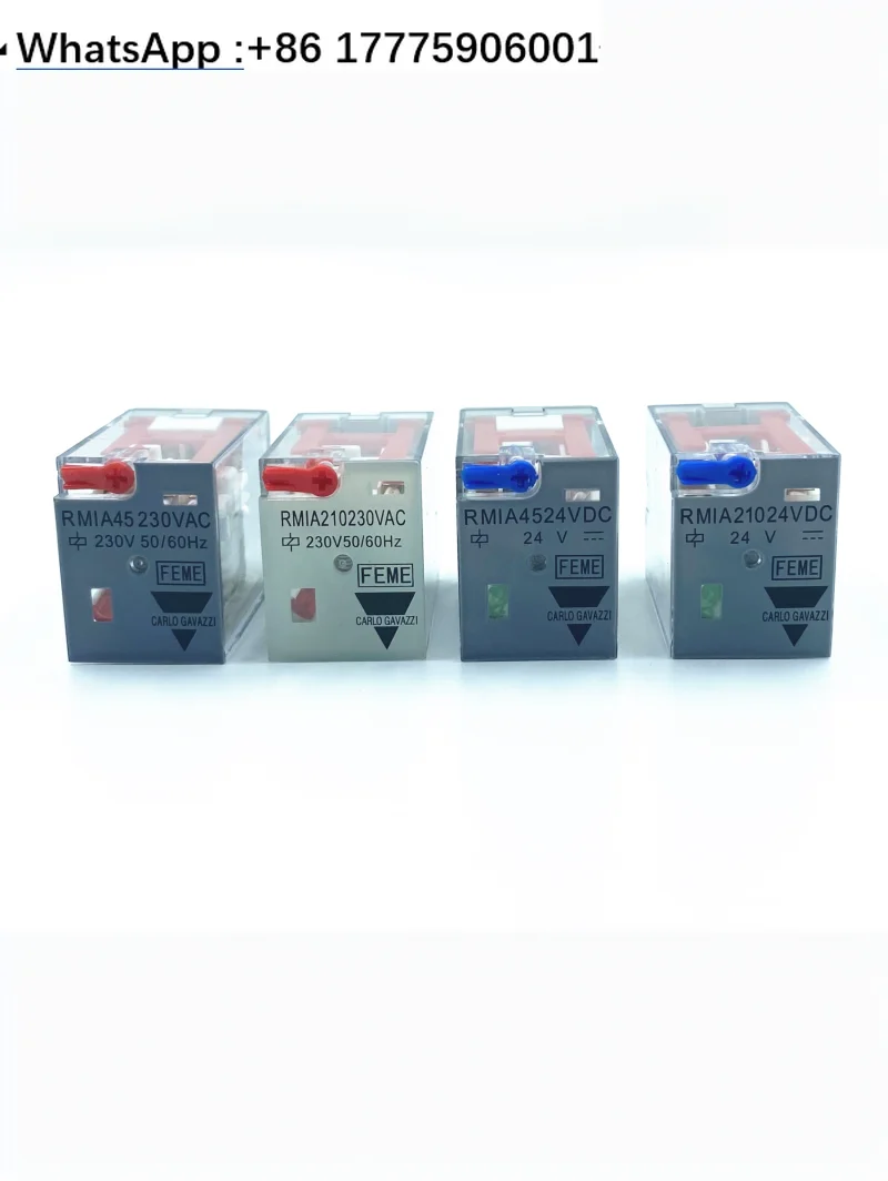 

RMIA4524VDC оригинальное промежуточное реле Jiale RMIA210 12 В 24 В 48 В 230 В переменного тока
