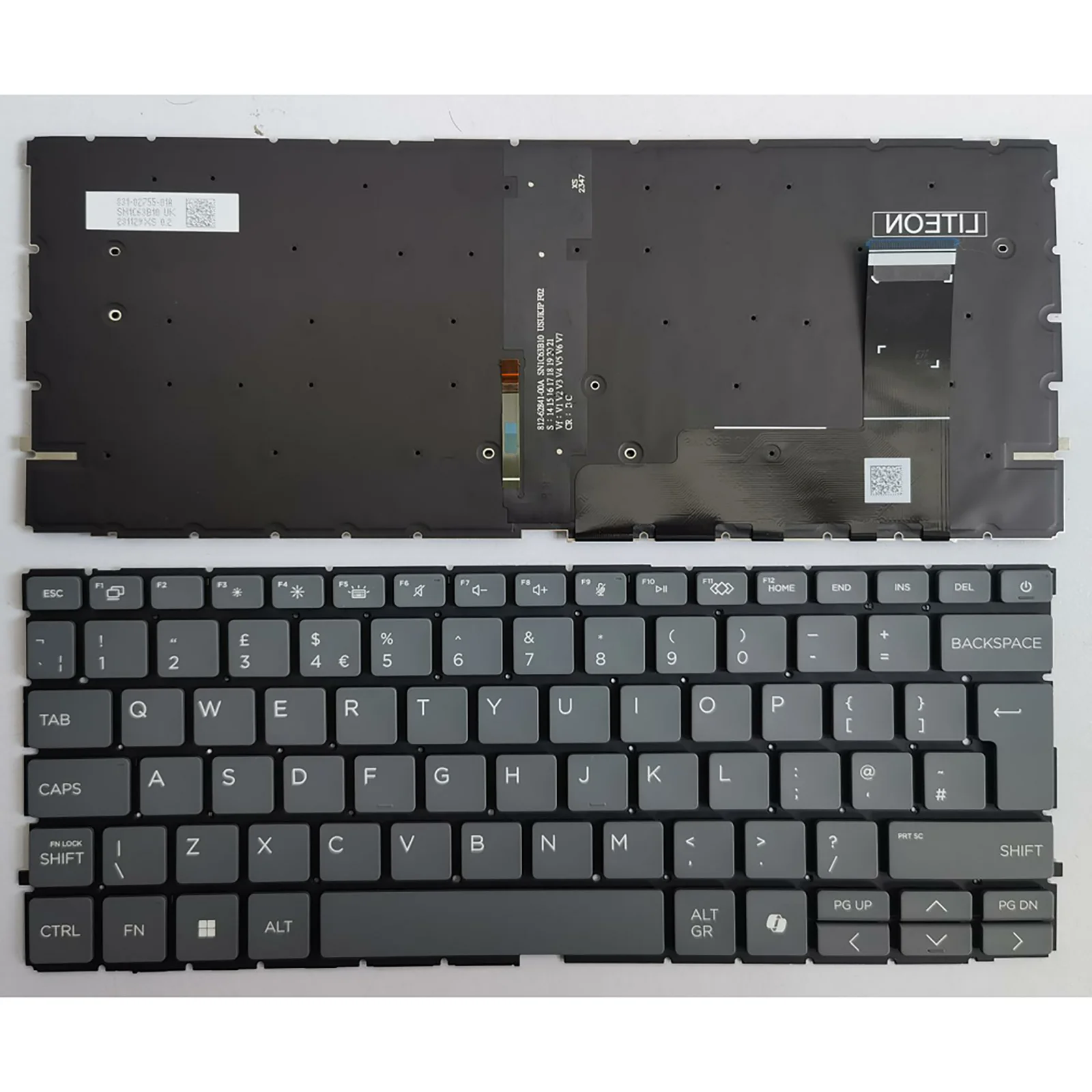 

Британская раскладка для клавиатуры ноутбука HP EliteBook 630 G11 640 G11 645 G11, AI-клавиши