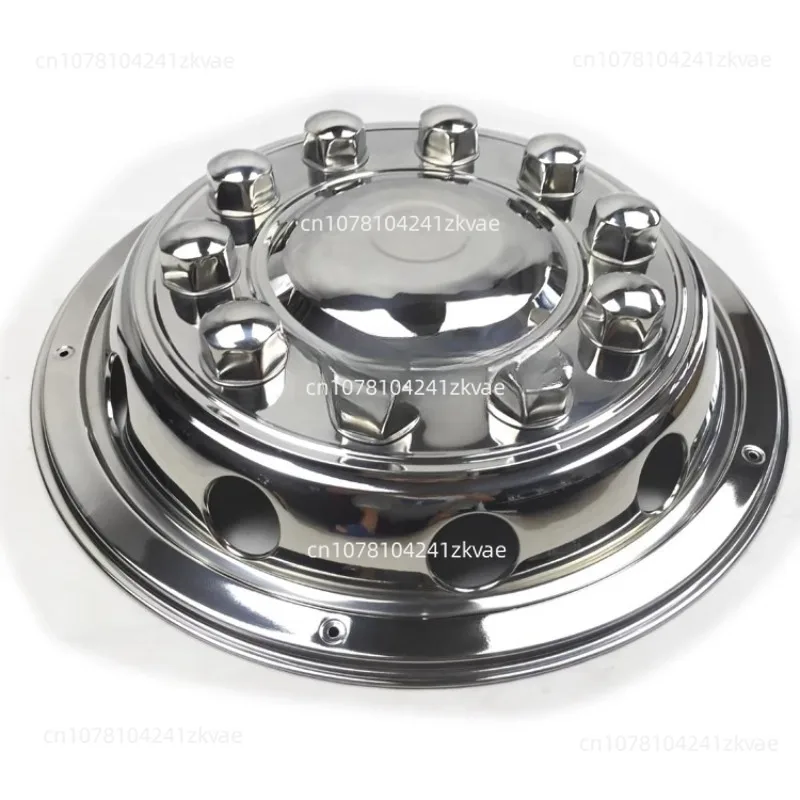 

New 10 hole wheel cover 22.5 inch luxury all-inclusive bus van stainless steel modified car accessories
