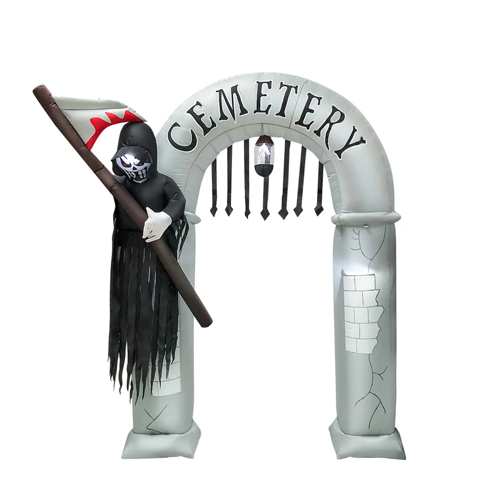 High Quality Outdoor Indoor Home Garden Yard 7.8ft Tall Grim Reaper Archway Inflatable Halloween For Decoration