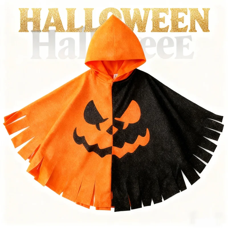 ชุดคลุมฟักทองฮาโลวีน คอสเพลย์ ชุดแฟนซี สีสันสดใส สไตล์อนิเมะ ของสะสมสำหรับผู้ใหญ่และเด็ก ของตกแต่งงานปาร์ตี้ ของขวัญเซอร์ไพรส์สำหรับเด็ก