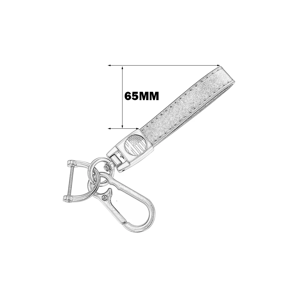 Skull Black Strap Keychain Multi-Purpose Metal Waist Hanging Key Ring Leather Key Chain Fits For Harley CVO Motorcycles And Cars