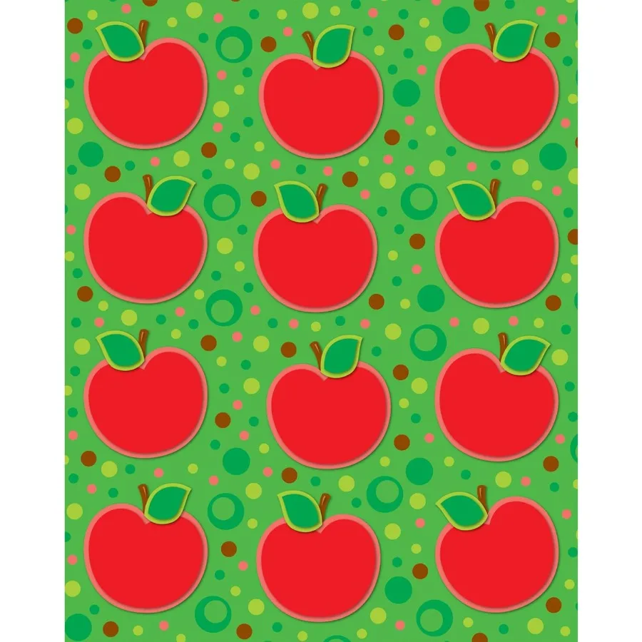 72 Apple Stickers 6 Sheets of Fruit Incentives for Back to School Fall Crafts Scrapbooking Teacher Planner Reward Chart and Sch