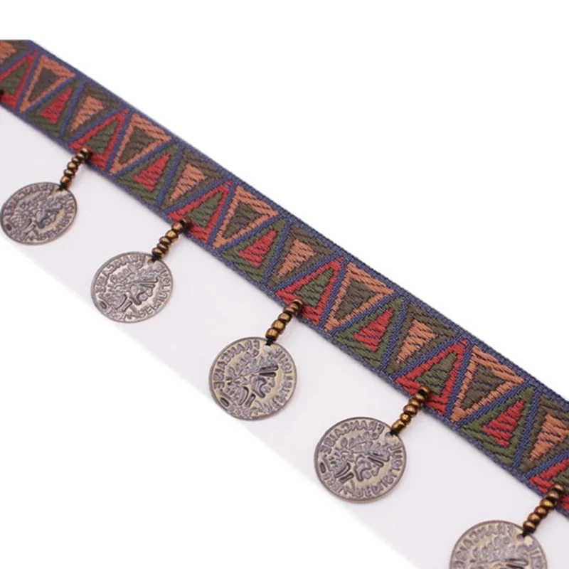 1 Yard Retro-Kupferquasten für Schmuck, DIY-Spitzenband, Handarbeiten, Stoff, Seidenquasten, Fransenbesatz, Nähzubehör für Kleidung, DIY – Detail 4