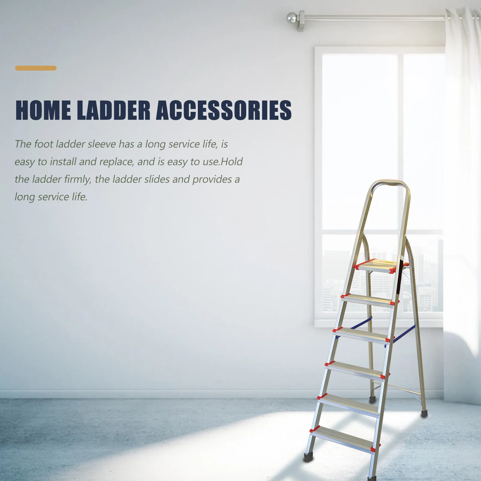 

4pcs Ladder Feet Cover Rubber Mat Anti Skid Pads 2 5x6 3cm Thick Floor Construction Tools Accessories
