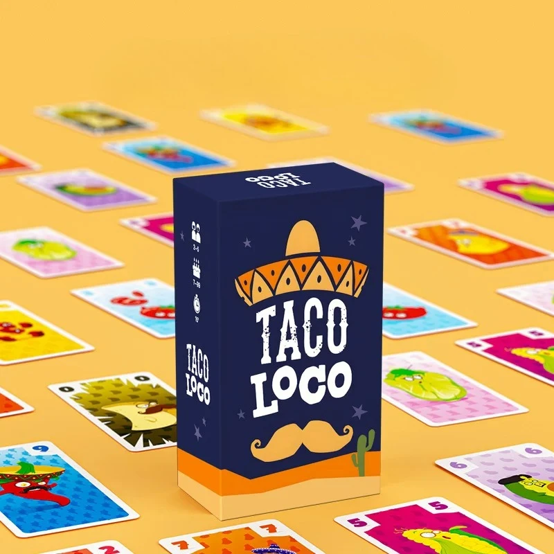 

Новинка 2026 года: Настольная игра TACOLOCO для 2-5 игроков — Сумасшедшая тако-стратегия, семейные шахматы, веселая карточная игра для вечеринок
