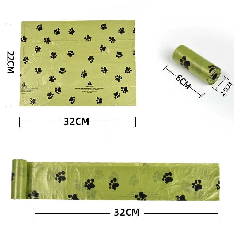 EPI Biodegradable Pet Garbage Bag Dog Poop Bags Dog Poop Bag Dispenser Dog Cleaning Supplies Dog Products for Dogs