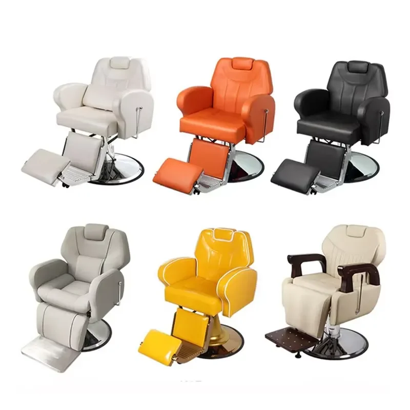 Modern Design Adjustable Height Seats Professional Salon Electric Reclining Barber Chair