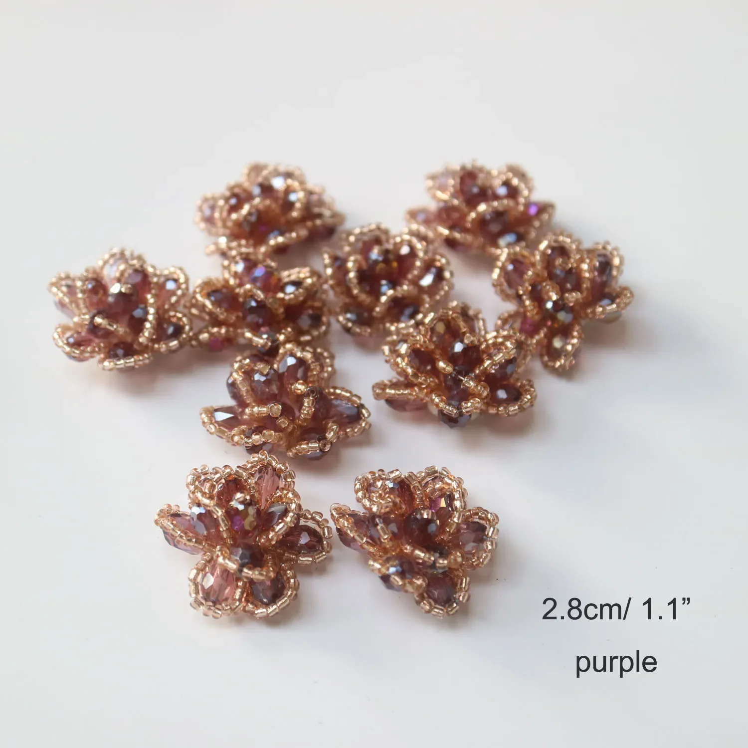 10 Stück/Set Strass-Perlen-Applikationen für Kleidung DIY Aufnähbare Blumen-Abzeichen Florale Applikationen Parches Bordados Para – Detail 9
