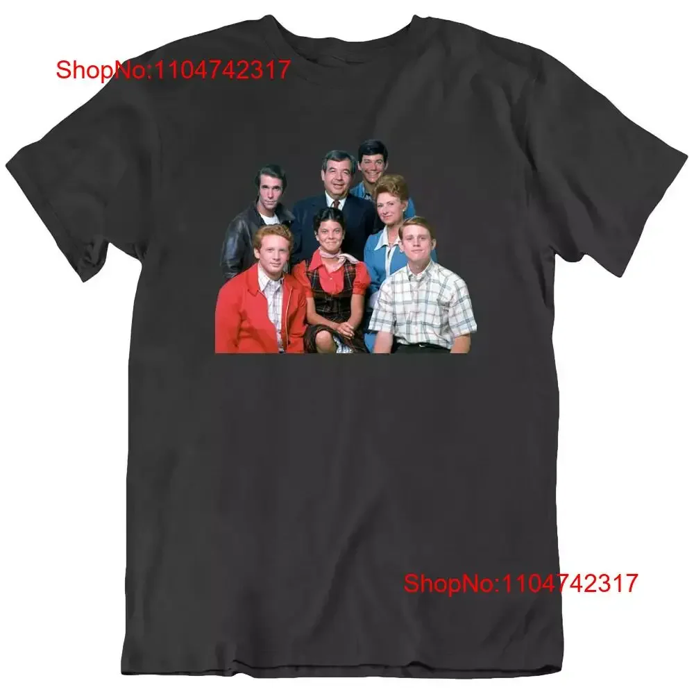 Happy Days Retro 70's película Tv Show camiseta divertida nueva vintage lavada Unisex moda Casual homme transpirable