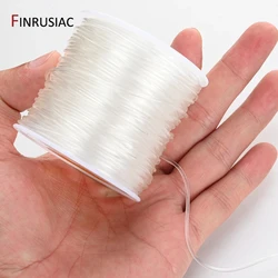 0.4-1.0mm Elastic Cord String Transparent Crystal Elastic Line For Jewelry Making,DIY Bracelet Necklace Beaded Accessories