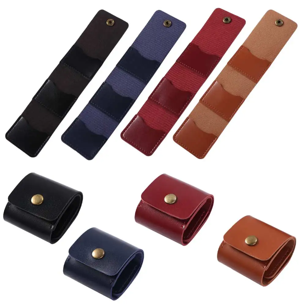 PU Leather Guitar Picks Holder Case Picks Organizer Smooth Picks Storage Pouch Durable Large Capacity Guitar Picks Holder Bag