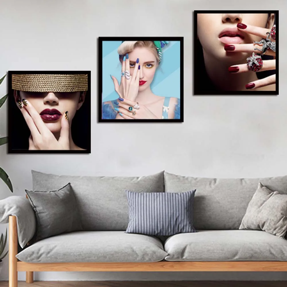 

Fashion Woman Beauty Nail Manicure Spa Salon Makeup Posters Wall Art Canvas Pictures Home Decor Paintings Accessories Decoration