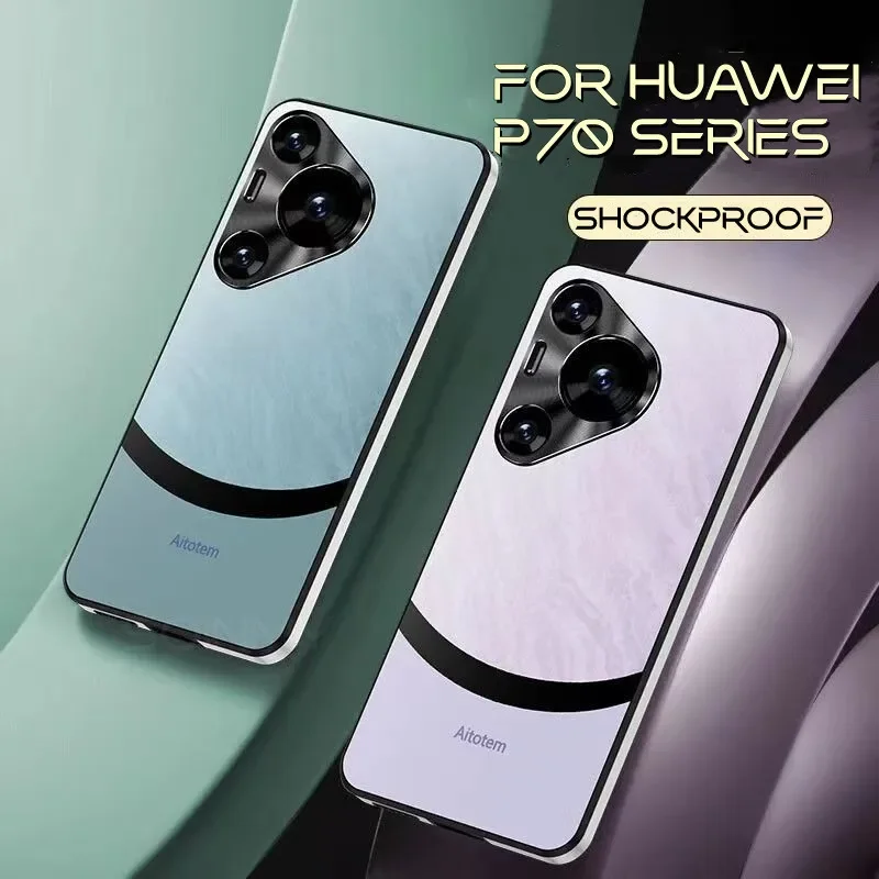 Skin Feeling Brand Matte Phone Case For Huawei P70 P60 Pro Art P50 P40 Pro Mate 60 50 Pro Full Lens Protector Cover Bumper Shell