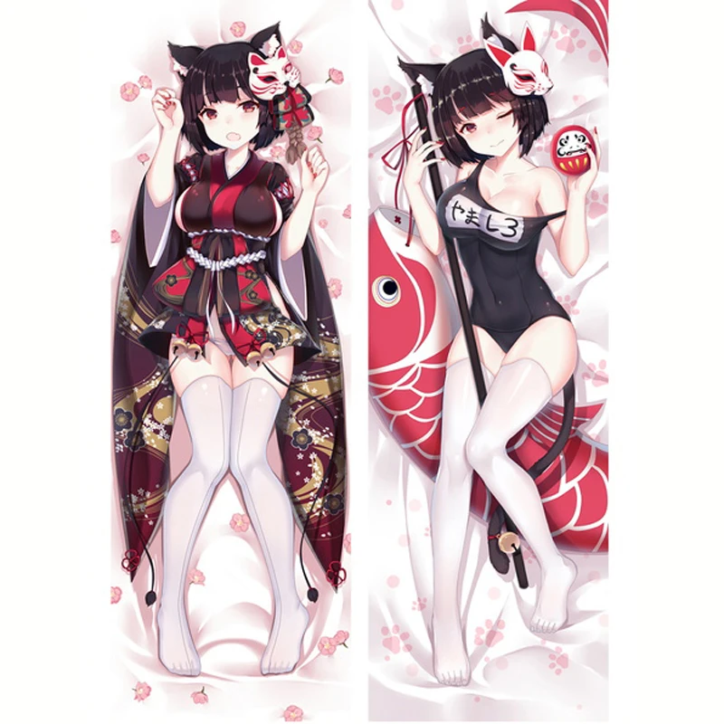 New design  Japanese Anime Azur Lane IJN Yamashiro Shirayuki U-110 Dakimakura Body Pillow Case Hugging Pillowcase Gift