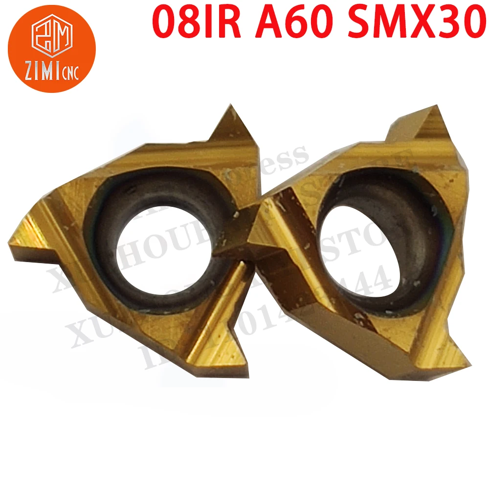 08IR A60 SMX30 스레드 터닝 도구 CNC 도구 터닝 인서트 기계적 절단 스레드 금속 선반 기계 도구 초경 인서트
