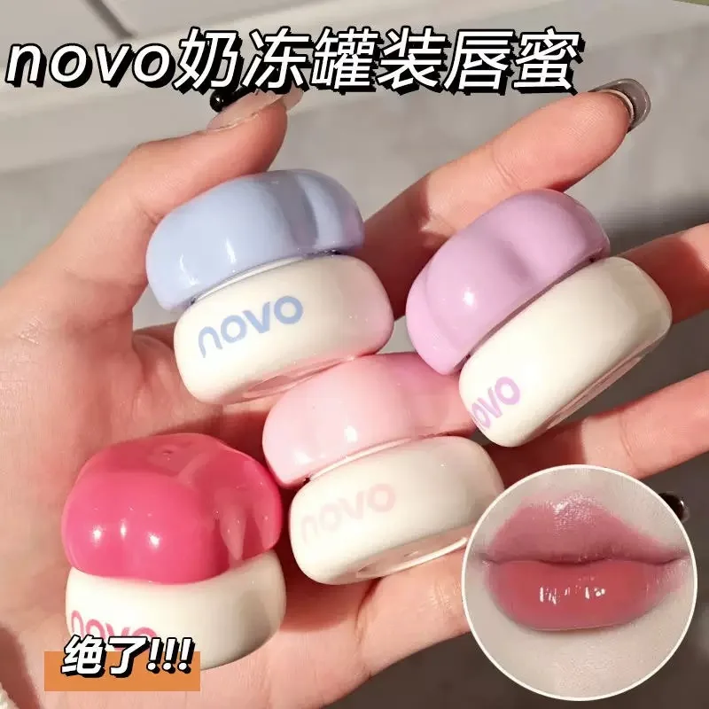 

Cute Cloud Lip Gloss Watery Mirror Glass Finish Non-Sticky Hydrating Shine Lip Glaze Plumping Lip Tint for Women Daily Makeup