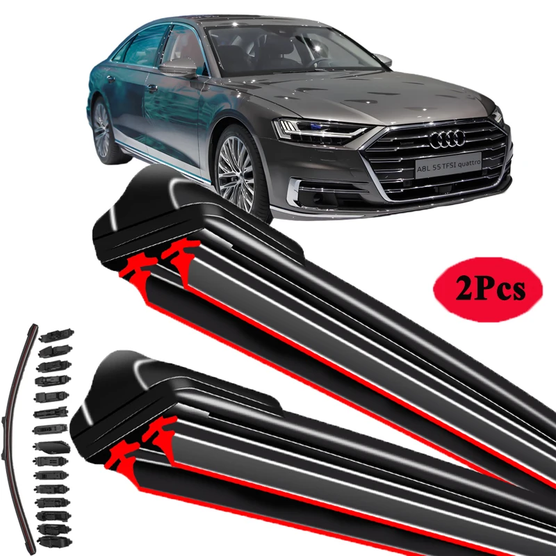 

For Audi A1 A3 A4 A5 A6 A7 A8 Front Windshield Washer Brushes Accessories 8x 8V B8 B9 8T C7 4G RS7 4G8 4K8 D4 D5 Car Wiper Blade