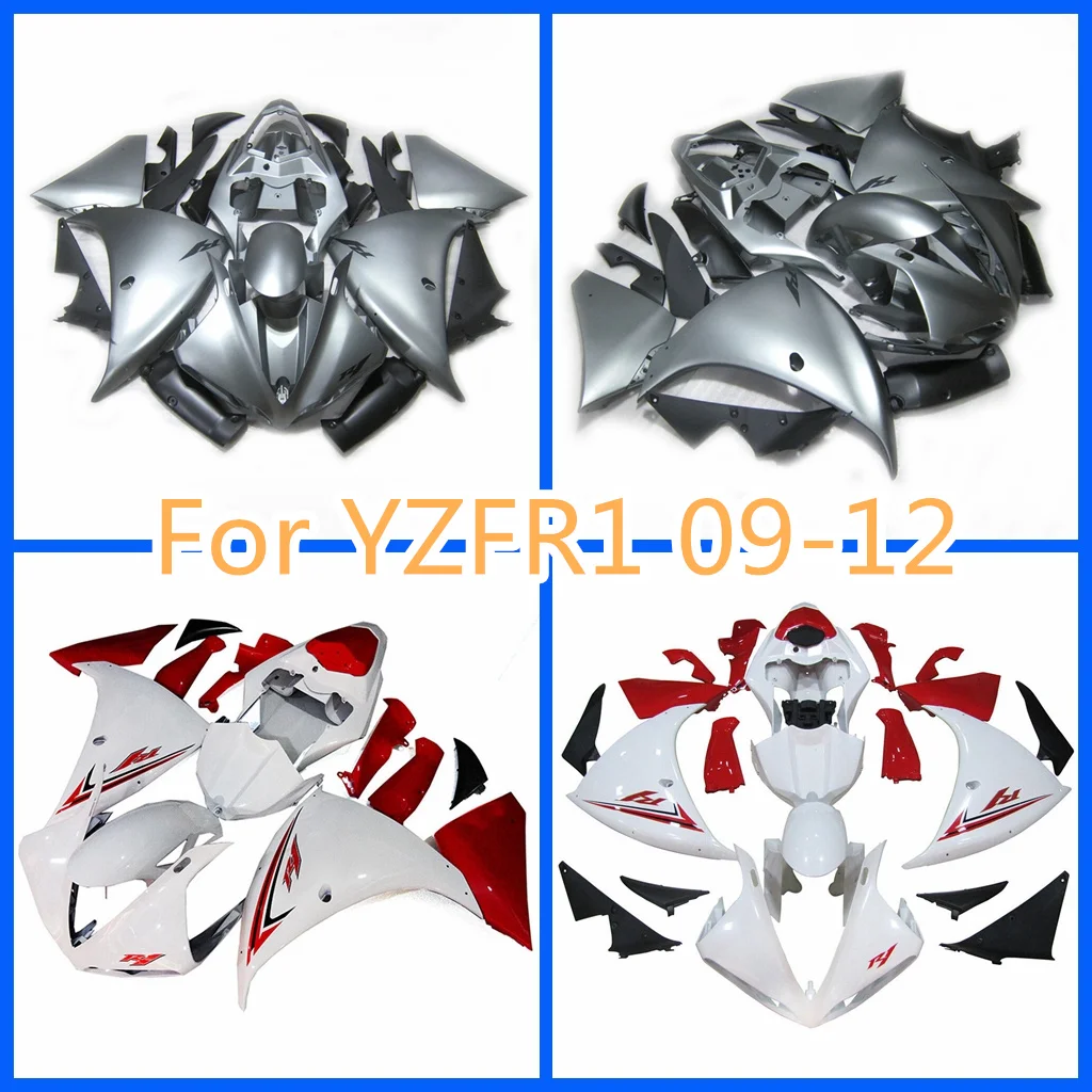 Silvery gray Fairing Kits Fit for 2009 2010 2011 2012 YAMAHA YZF-R1 09 10 11 12 YZF1000 YZF R1 Injection Bodywork Set